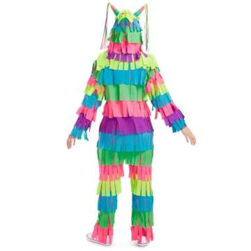 Tipsy Elves Halloween Costumes for Women - Bright Multicolored Pinata Jumpsuit Funny Halloween Costu...