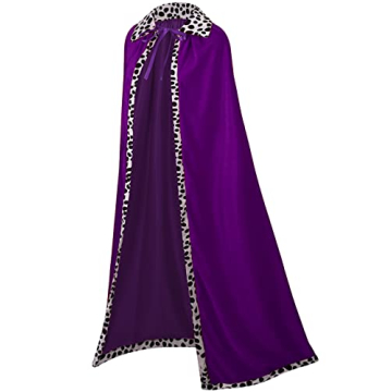 GRAJTCIN King Costume Cape Crown Scepter for Events