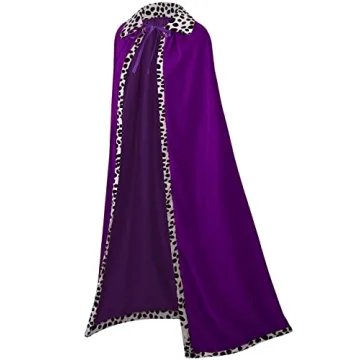 GRAJTCIN King Costume Cape Crown Scepter for Events