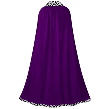 GRAJTCIN King Costume Cape Crown Scepter for Events