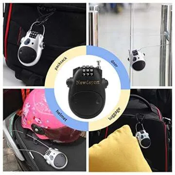 Newdeport Snowboard Cable Lock - Lightweight & Secure