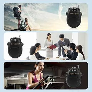 Newdeport Snowboard Cable Lock - Lightweight & Secure