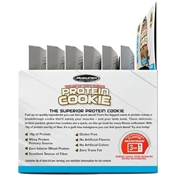 MuscleTech Protein Cookie. Chocolate Chip and Gluten-Free Treat