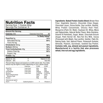 MuscleTech Protein Cookie. Chocolate Chip and Gluten-Free Treat