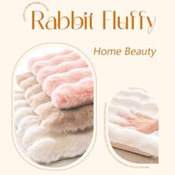 GKWW Fluffy Faux Fur Seat Cushion for Comfort and Style