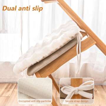 GKWW Fluffy Faux Fur Seat Cushion for Comfort and Style