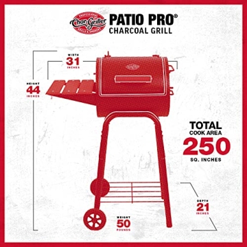 Char-Griller Patio Pro Grill & Smoker - Versatile Cooking