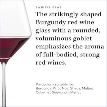 ZWIESEL GLAS Burgundy Wine Glass Set - Elegant & Durable