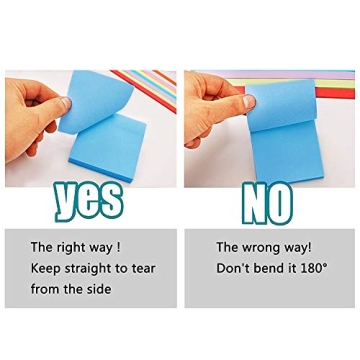 Colorful SIMONA Sticky Notes for All Ages - 3x3 - 6 Pads