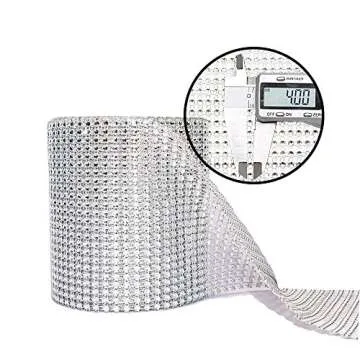 Bling Rhinestone Diamond Mesh Ribbon for Wedding Decor