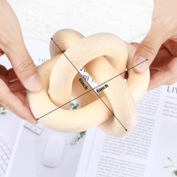 Wood Chain Link Decor Handcrafted for Rustic Home Style