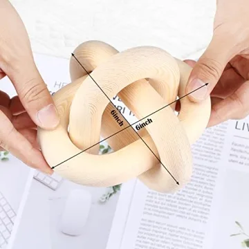 Wood Chain Link Decor Handcrafted for Rustic Home Style