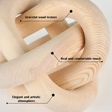 Wood Chain Link Decor Handcrafted for Rustic Home Style