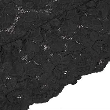 Gladiolus Women Deep V Bodysuit Black for Lingerie Lovers