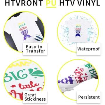 HTVRONT Light Yellow HTV Vinyl Bundle - 24 Pack 12x12