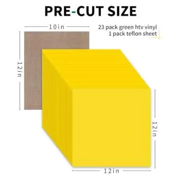 HTVRONT Light Yellow HTV Vinyl Bundle - 24 Pack 12x12