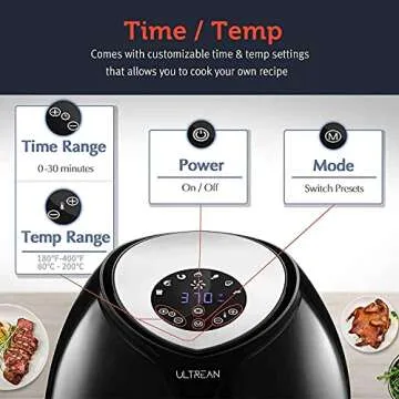 Ultrean Air Fryer 8.5 Quart with Rapid Air Technology