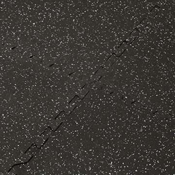 Xspec 1/2" Thick 48 sq ft (12 Tiles) Interlocking Rubber Top EVA Foam Exercise Mat | Home Gym Mats Workout Flooring Tiles for Gyms, Fitness Rooms | Durable Grip Protective Flooring, Black/Grey