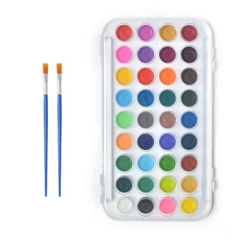 Watercolor Paint,36 Colors Water Color with 2 Brushes and Palette,Washable Watercolor Set for Kids,A...