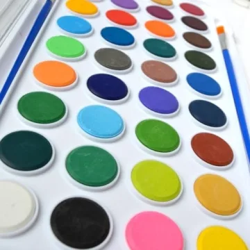 Vibrant 36-Color Watercolor Paint Set with Brushes and Palette