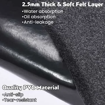 79" Hot Tub Mat for Inflatable Tub, Thickend Water Absorbent Hot Tub Mat, Round Anti-Slip Hot Tub Pad for Outdoor Indoor, Large Washable Pool Procter, Portable Inflatable Hot Tub Accessories