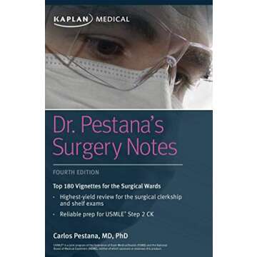 Dr. Pestana's Surgery Notes: Top 180 Vignettes for the Surgical Wards (Kaplan Test Prep)