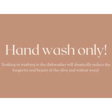 Salt & York 5-piece Walnut Wooden Kitchen Utensil Set - Includes Turner, Tongs, Slotted Spoon, Ladle, and 12" Spoon - Best Wooden Spoons for Cooking - Ideal for Nonstick Cookware