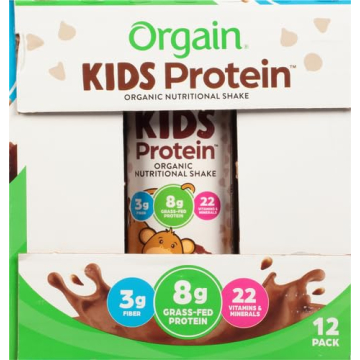 Orgain Kids Chocolate Protein Shake - Healthy Snack 8g Protein