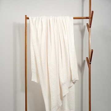 Knit Throw Blanket for Couch - Soft and Cozy Plush Design