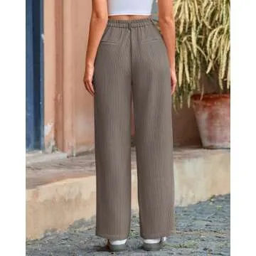 Stylish BTFBM Women Striped Palazzo Pants for Spring 2025