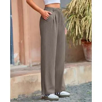 Stylish BTFBM Women Striped Palazzo Pants for Spring 2025