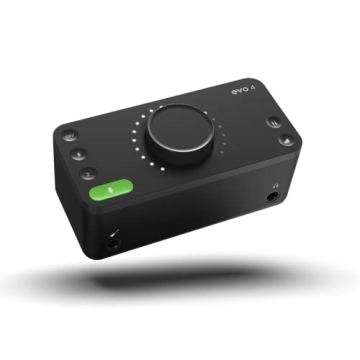 Audient EVO 4 USB Audio Interface - Professional Sound Quality for Musicians & Podcasters