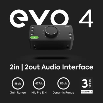 Audient EVO 4 USB Audio Interface Professional Recording