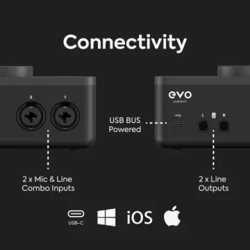 Audient EVO 4 USB Audio Interface Professional Recording