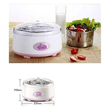 HHWKSJ Ice Cream Maker with Stainless Steel Core for Homemade Frozen Delights