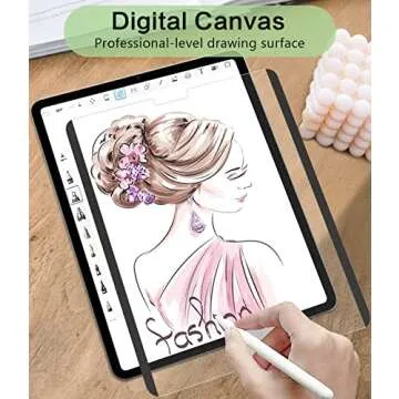 STARY Like Paper Magnetic Screen Protector for iPad Pro 12.9 Inch (2022/2021/2020/2018), Matte Anti-...