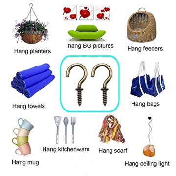 IDEALSV Small Screw Hooks for Stylish Hanging Solutions