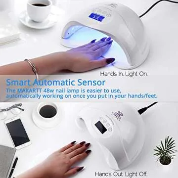 Makartt 48W Nail Dryer with Smart Sensor for Gel Nails