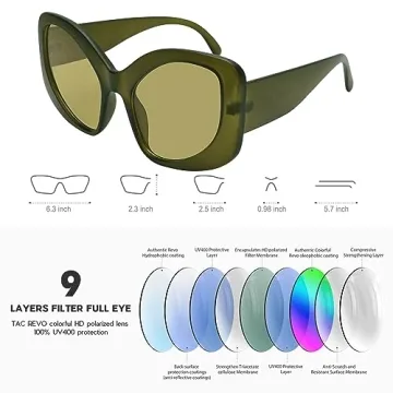 Stylish TYA Oversized Sunglasses for Women - UV Protection