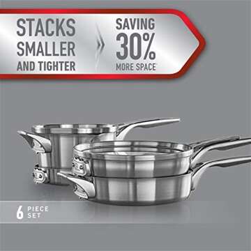 Calphalon Premier Space Saving Stainless Steel Set