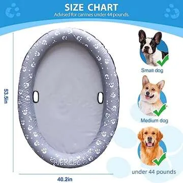 Vercico Dog Pool Float - Inflatable Dog Floaties for Pool
