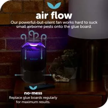 Katchy Original and Midnight Glue Board Refills (8 Pack) - Indoor Insect Trap Glue Board Refills for Mosquito, Gnat, Moth, Fruit Flies - Non-Zapper Traps for Buzz-Free Home