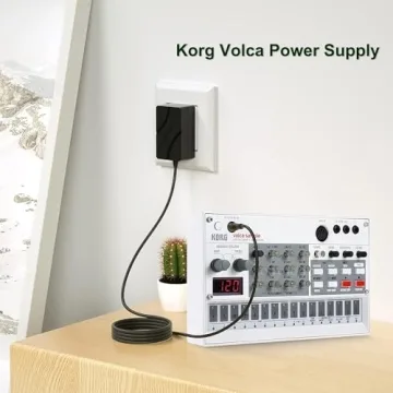 FGIEU 9V Power Supply Compatible with Korg Volca Syth Bass Beats Rhythm, FM Keys Loop, Synthesizer, Kick, Mix, Sample KA350 KROSS-61 KROSS-88 Replace Korg Volca Power Cord