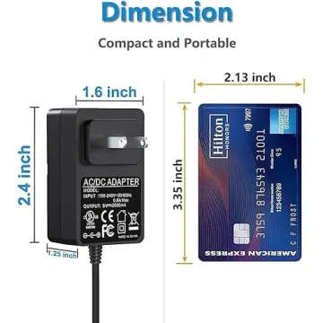 FGIEU 9V Power Supply Compatible with Korg Volca Syth Bass Beats Rhythm, FM Keys Loop, Synthesizer, Kick, Mix, Sample KA350 KROSS-61 KROSS-88 Replace Korg Volca Power Cord