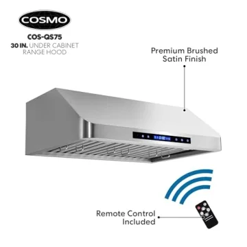 COSMO 30" Under Cabinet Range Hood with 500 CFM