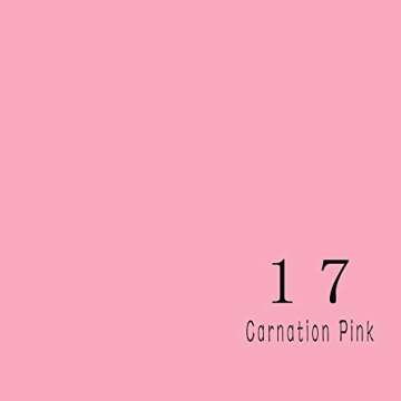 Huamei Seamless Photography Background Paper, Pink Photo Backdrop Paper Roll for Photoshoot, Video a...