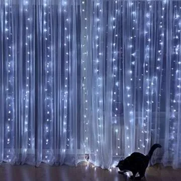 HOME LIGHTING Curtain String Lights: 300 LED Fairy Lights