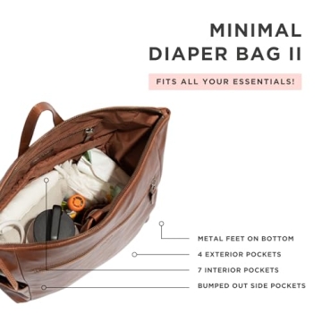 Freshly Picked Amber Minimal Diaper Bag Backpack