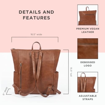 Freshly Picked Amber Minimal Diaper Bag Backpack