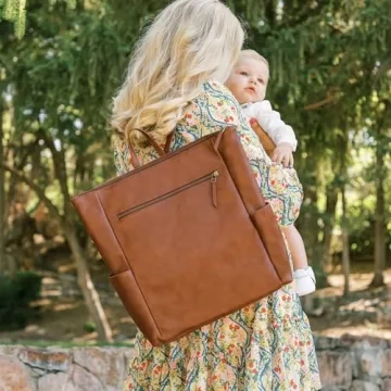 Freshly Picked Amber Minimal Diaper Bag Backpack